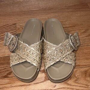 Marc Fisher WELTI FLAT FOOTBED SANDAL Sz 6.5